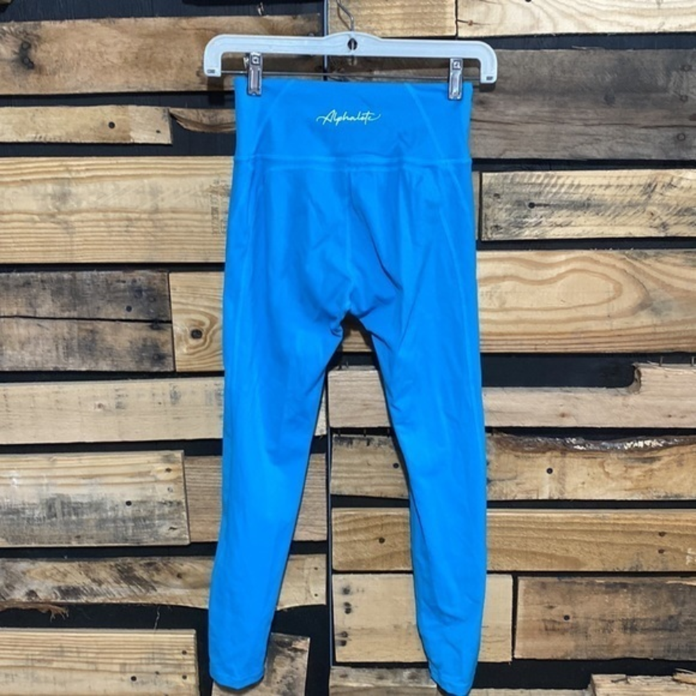 Alphalete Pulse Surge Leggings Size Small In Pacific Blue‎